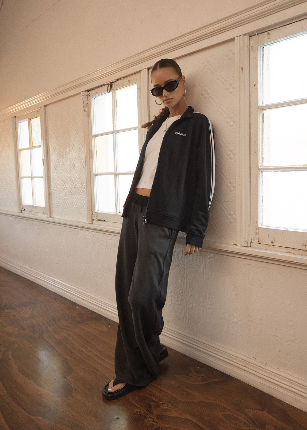 AFENDS Womens Live Now - Track Jacket - Black