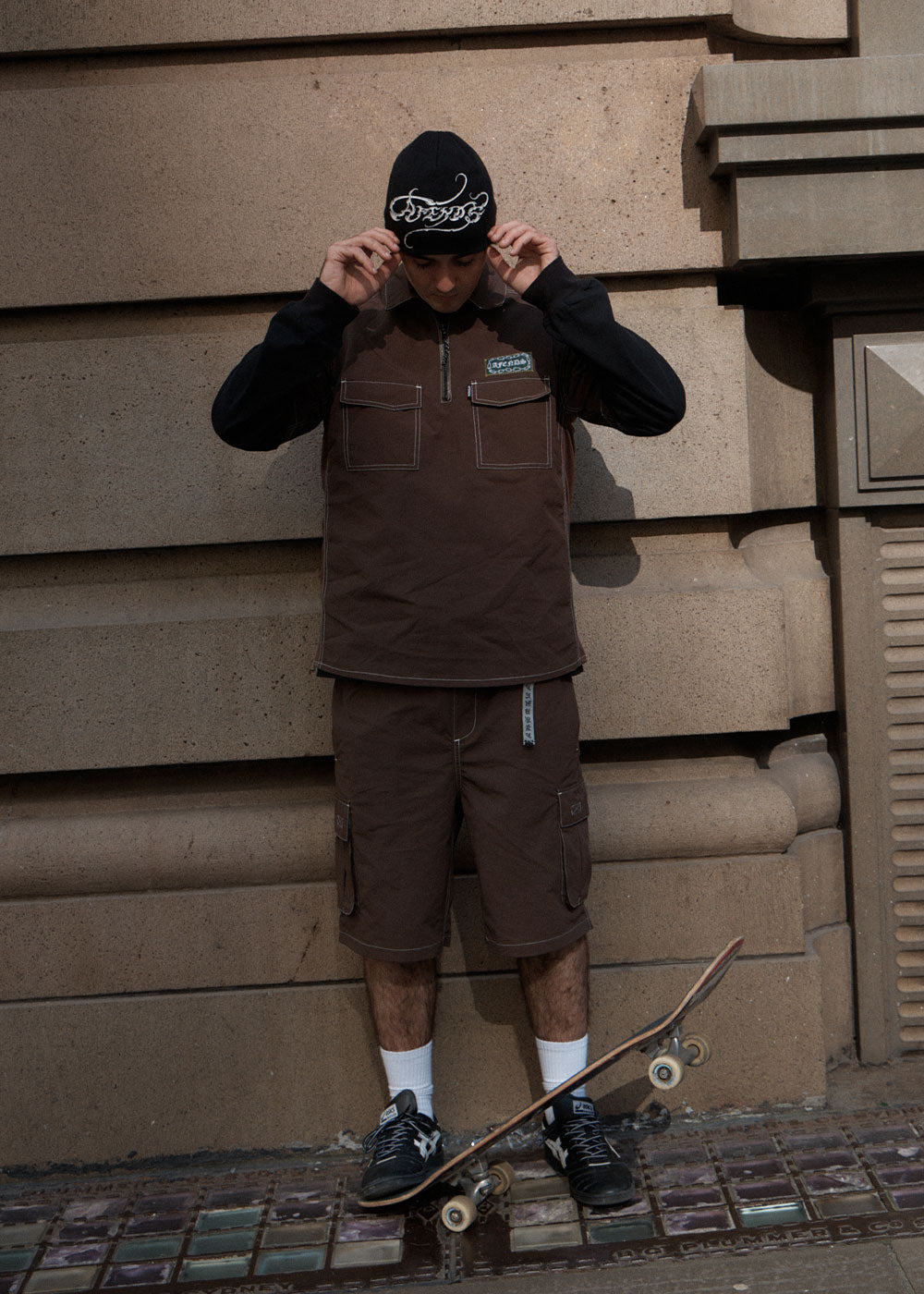 AFENDS Mens Equipment - Cargo Short 22" - Coffee