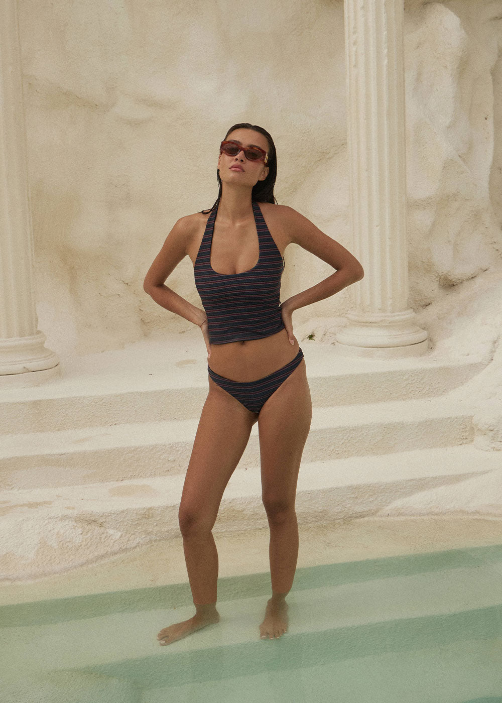 AFENDS Club - Tankini - Club Stripe