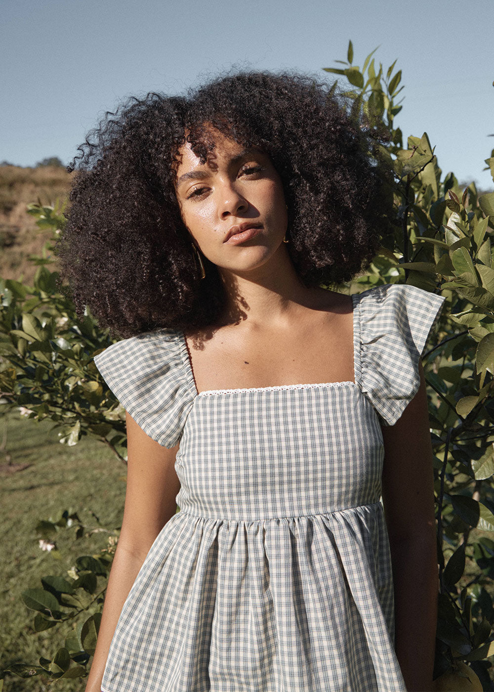 AFENDS Womens Drew - Top - Vice Alpine Check