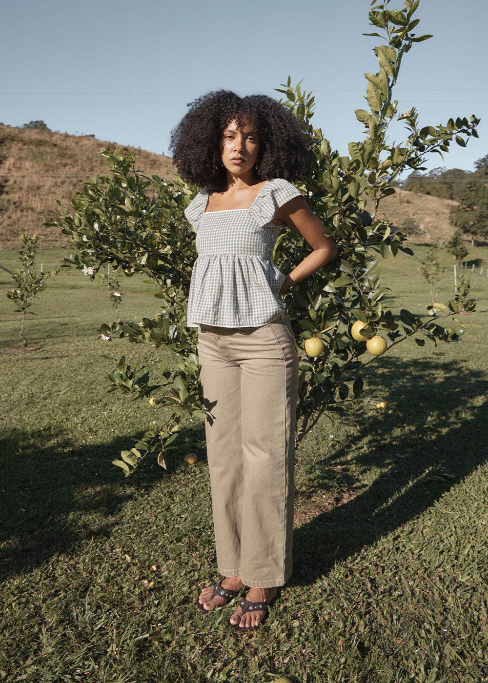 AFENDS Womens Drew - Top - Vice Alpine Check