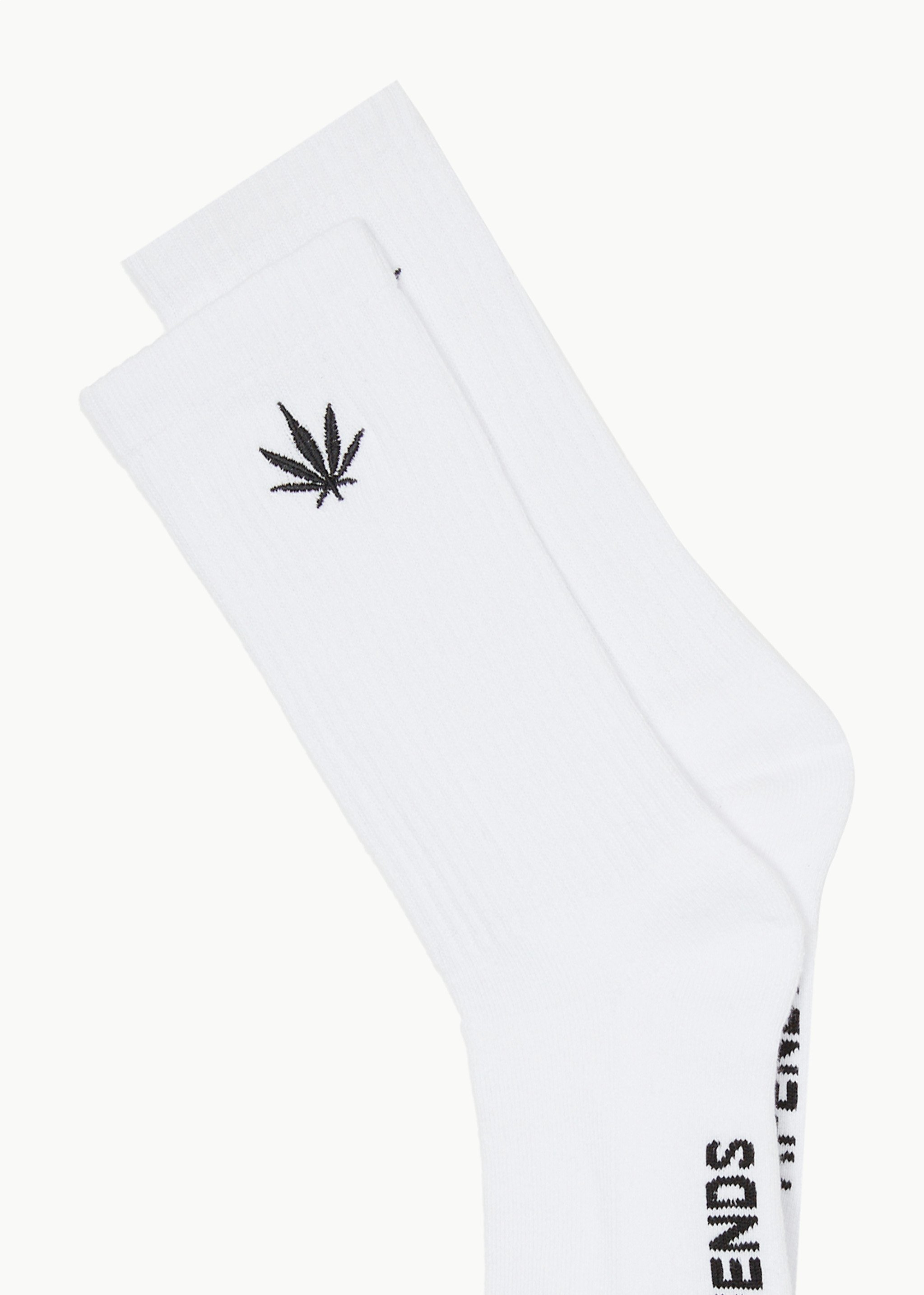 AFENDS Mens Happy - Socks One Pack - White