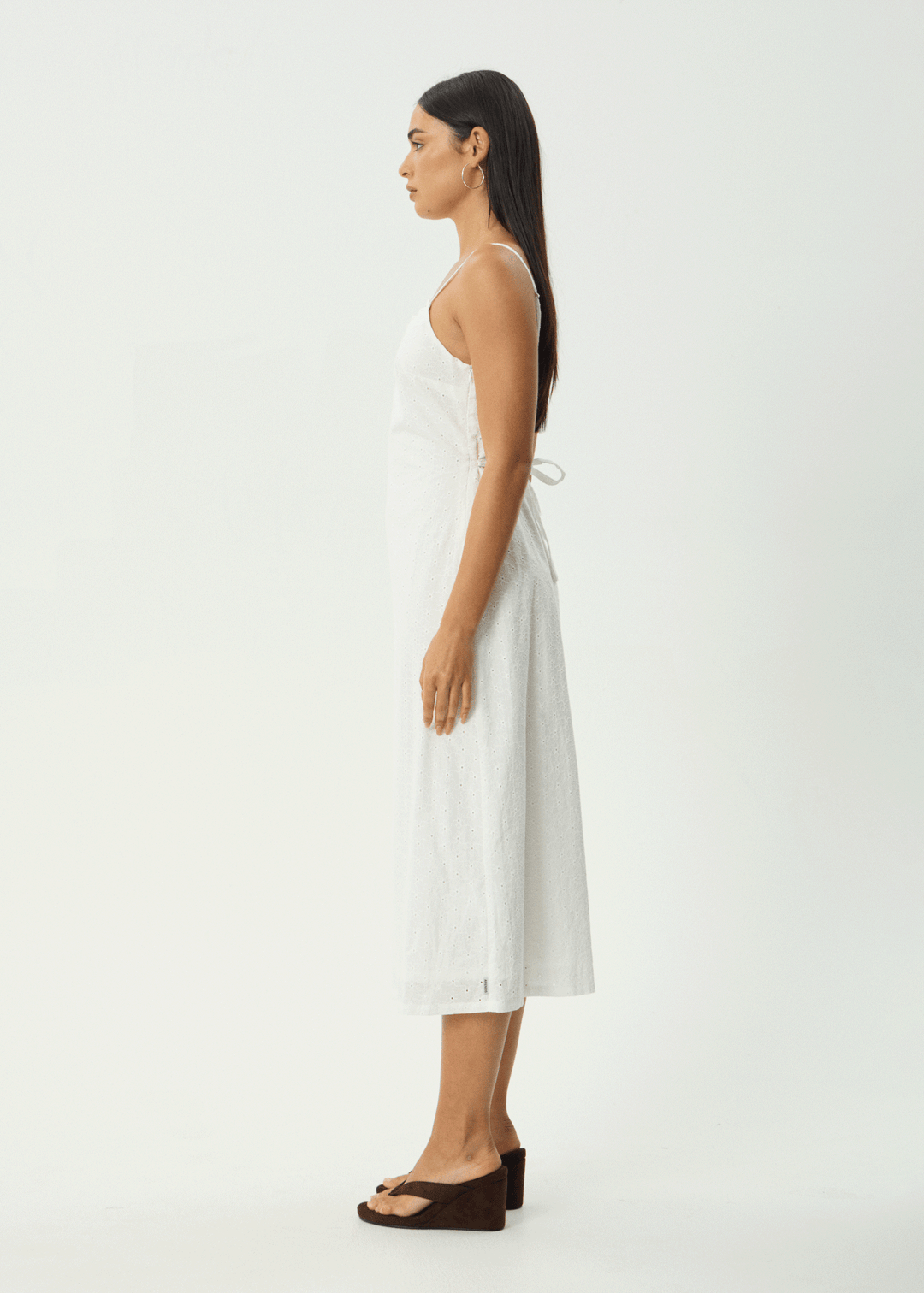 AFENDS Womens Kindred - Midi Dress - White