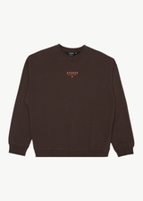 Afends Mens Space - Crew Neck - Coffee - Afends mens space   crew neck   coffee 