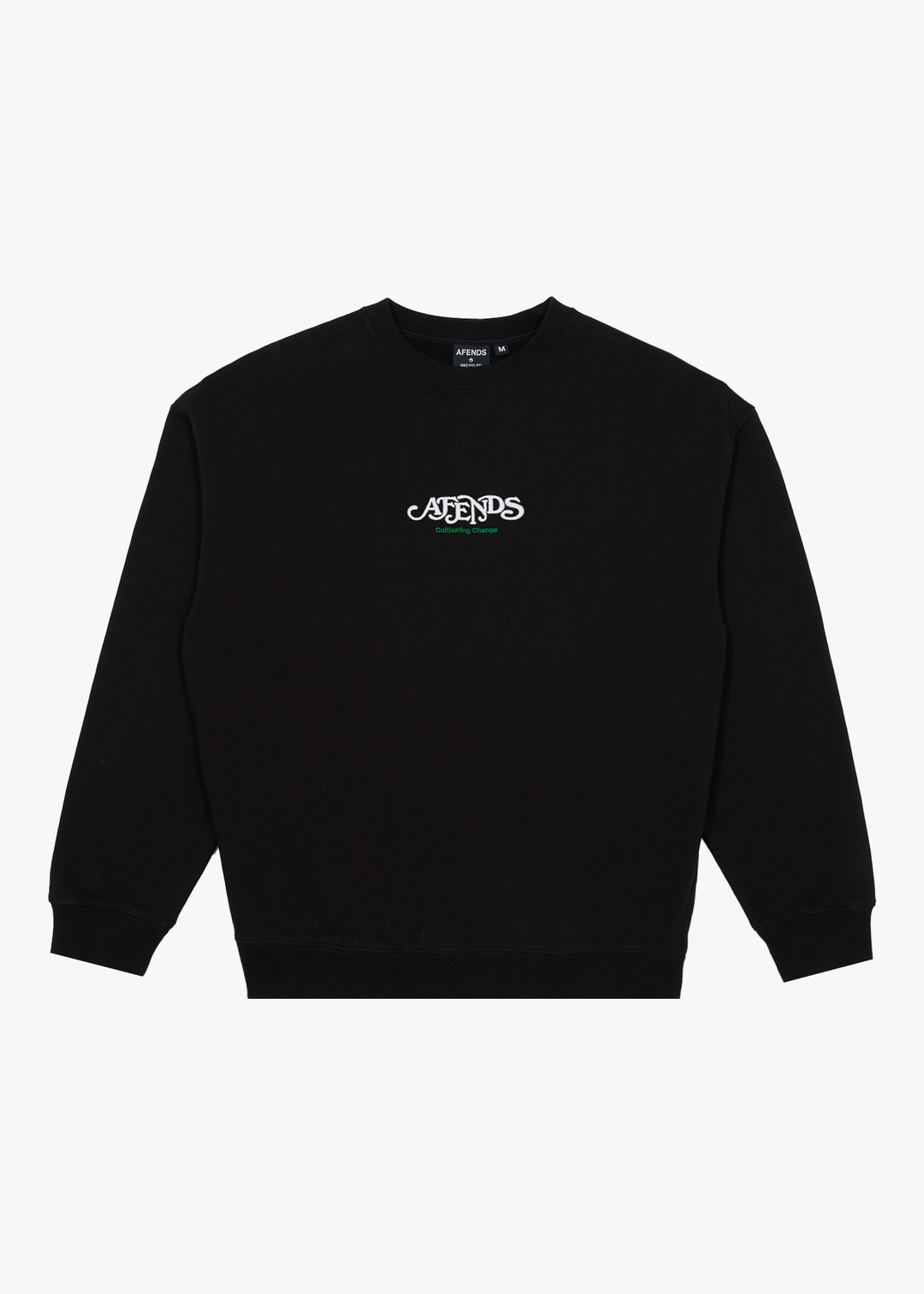 AFENDS Mens Break Through - Crew Neck - Black 