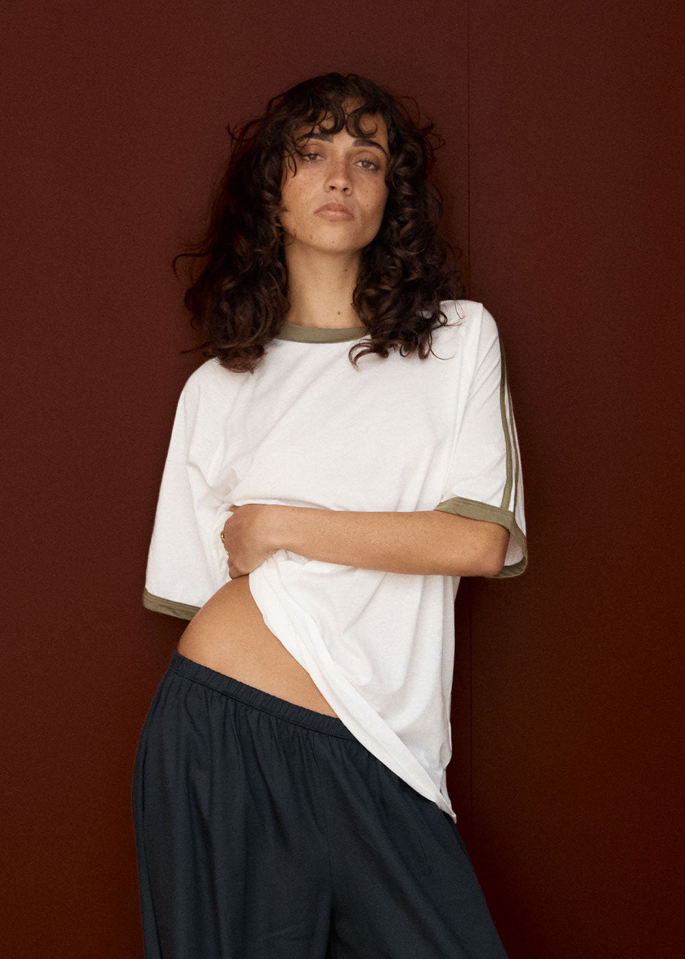 AFENDS Smokeshow - Oversized Raglan Tee - White
