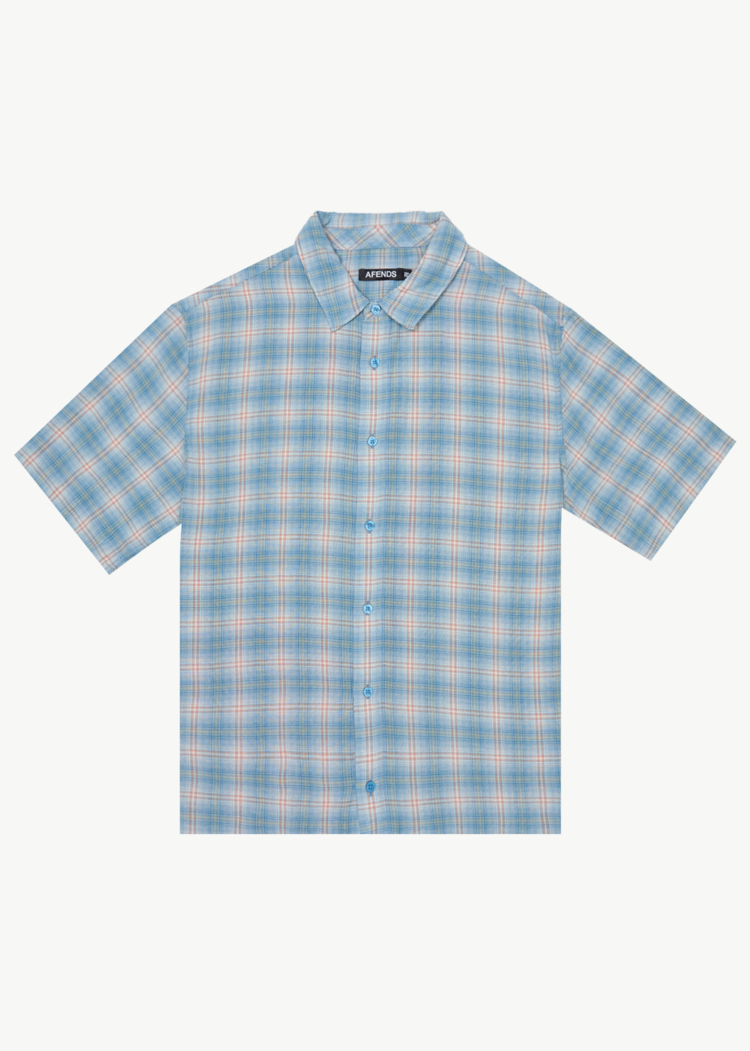 AFENDS Mens Position - Short Sleeve Shirt - Lake Check 