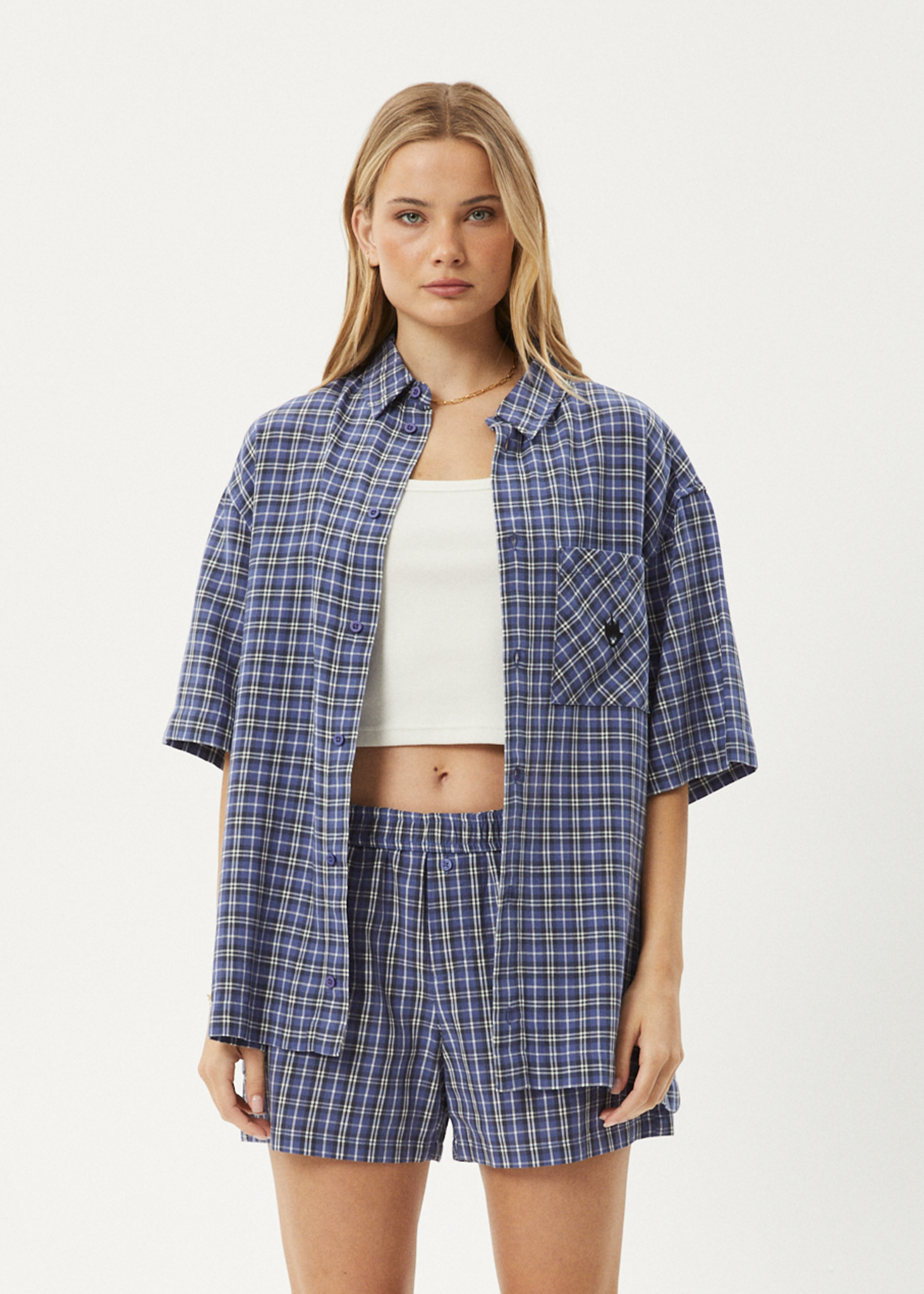 AFENDS Mens Shipwreck - Short Sleeve Shirt - Marlin