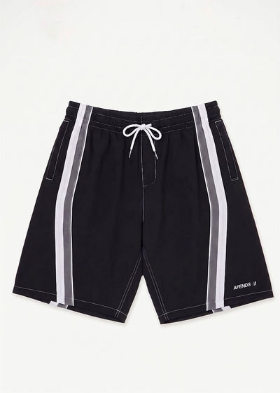 AFENDS Mens Tallows - Swim Short 22" - Black