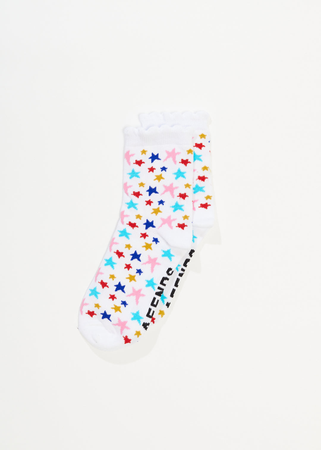 AFENDS Unisex Josie - Crew Socks - White 