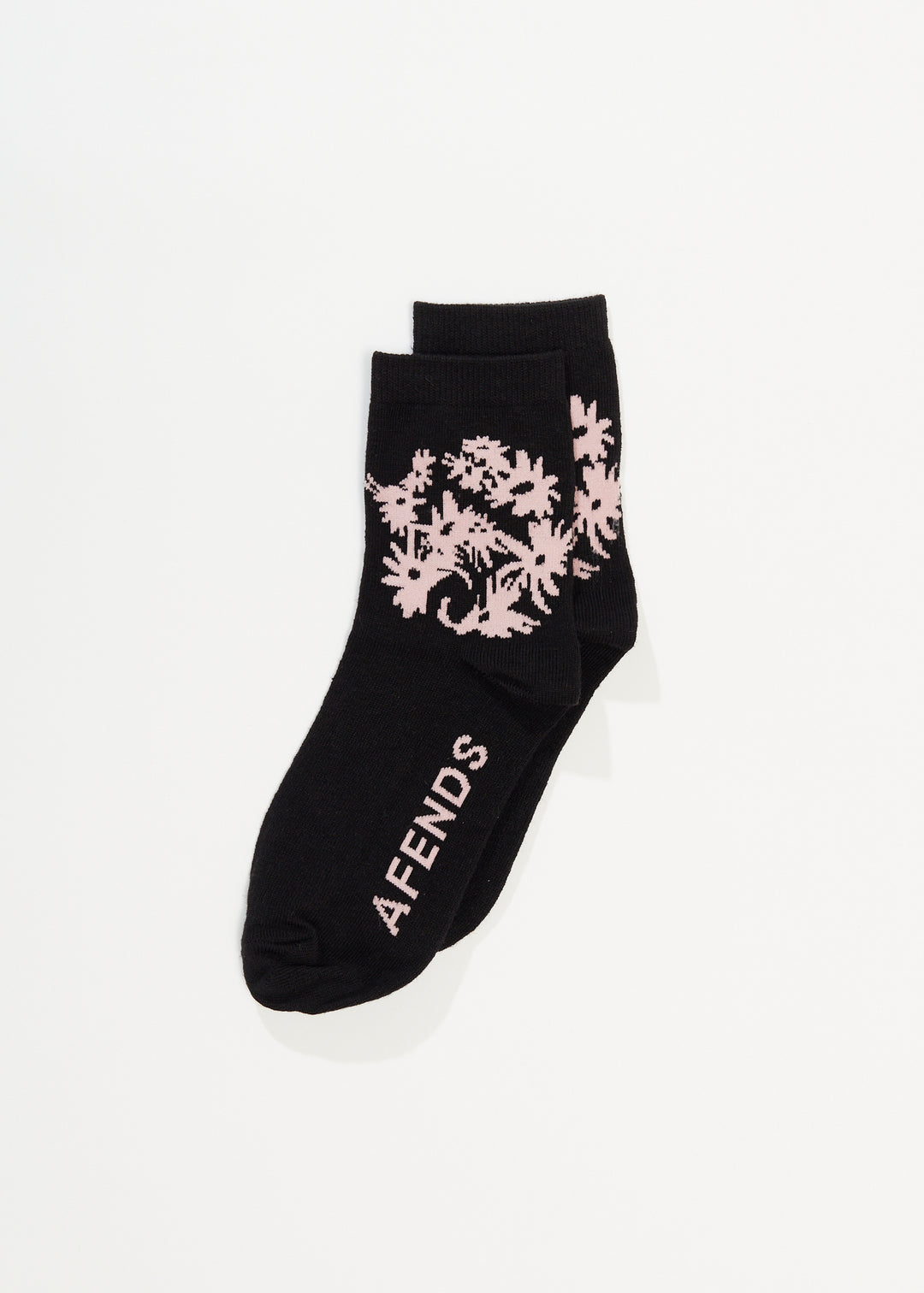 AFENDS Unisex Vise - Crew Socks - Black 