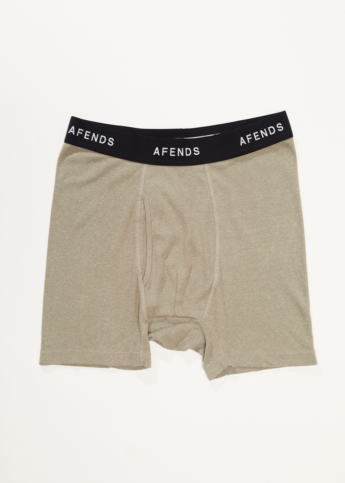 Afends Mens Absolute - Hemp Boxer Briefs - Olive A220668-OLV-XS
