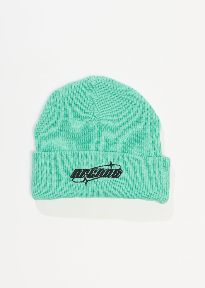 Afends Unisex Eternal - Recycled Knit Beanie - Jade 