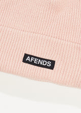 Afends Unisex Home Town - Recycled Knit Beanie - Lotus - Afends unisex home town   recycled knit beanie   lotus 