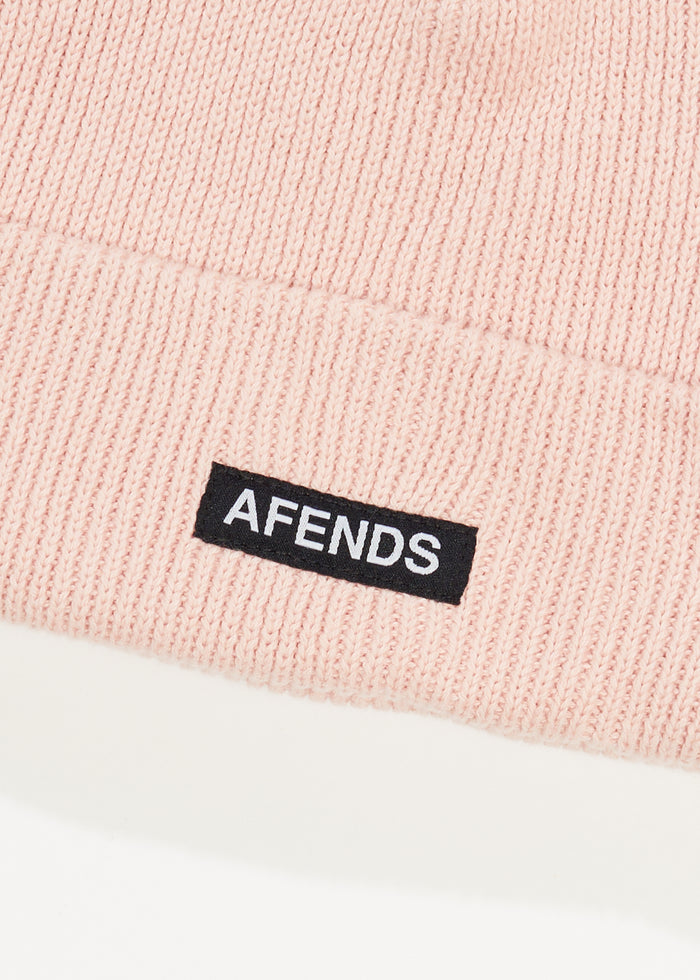 Afends Unisex Home Town - Recycled Knit Beanie - Lotus 