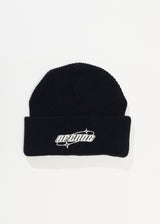 Afends Unisex Eternal - Recycled Knit Beanie - Black - Afends unisex eternal   recycled knit beanie   black 