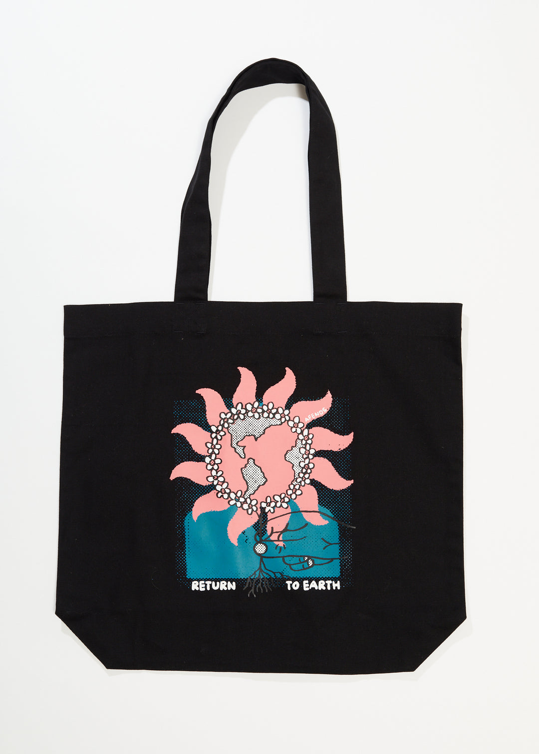 AFENDS Unisex Return To Earth - Tote Bag - Black 