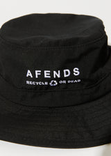 Afends Unisex Calico - Recycled Bucket Hat - Black - Afends unisex calico   recycled bucket hat   black 