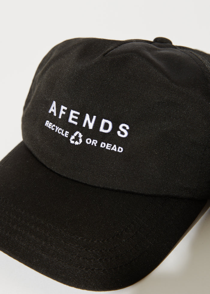 Afends Unisex Calico - Recycled Cap - Black 