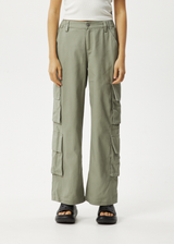 Afends Womens Midnight - Cargo Pants - Olive - Afends womens midnight   cargo pants   olive 