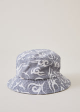 Afends Unisex Tribal - Organic Bucket Hat - Silver - Afends unisex tribal   organic bucket hat   silver a216603 sil s/m