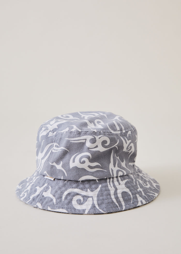 Afends Unisex Tribal - Organic Bucket Hat - Silver A216603-SIL-S/M