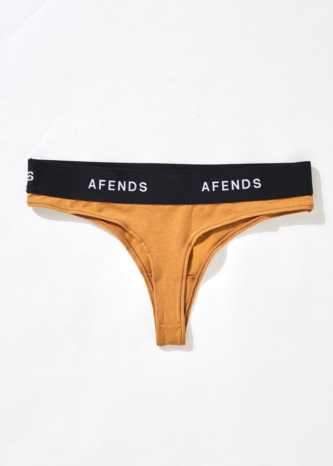 AFENDS Womens Molly - G-String Briefs 3 Pack - Chestnut 