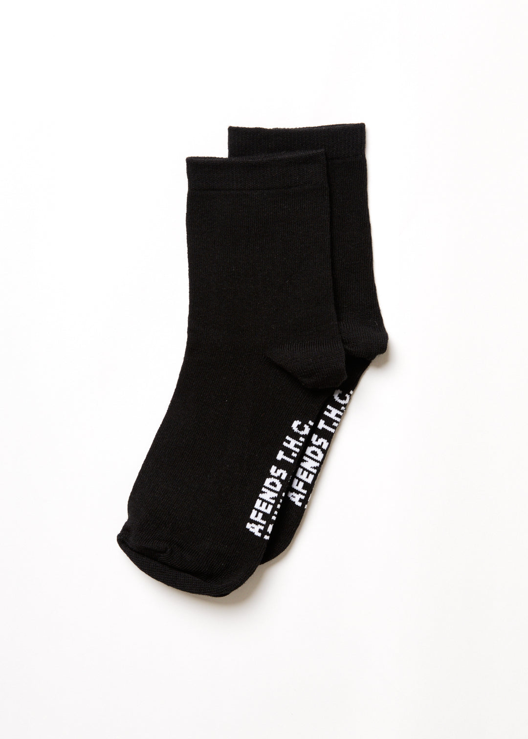 AFENDS Unisex All Time - Crew Socks - Black 