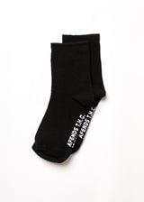 Afends Unisex All Time - Hemp Crew Socks - Black - Afends unisex all time   hemp crew socks   black 