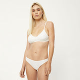 Afends Womens Lolly - Hemp Bralette - White - Afends womens lolly   hemp bralette   white a220674 wht xs