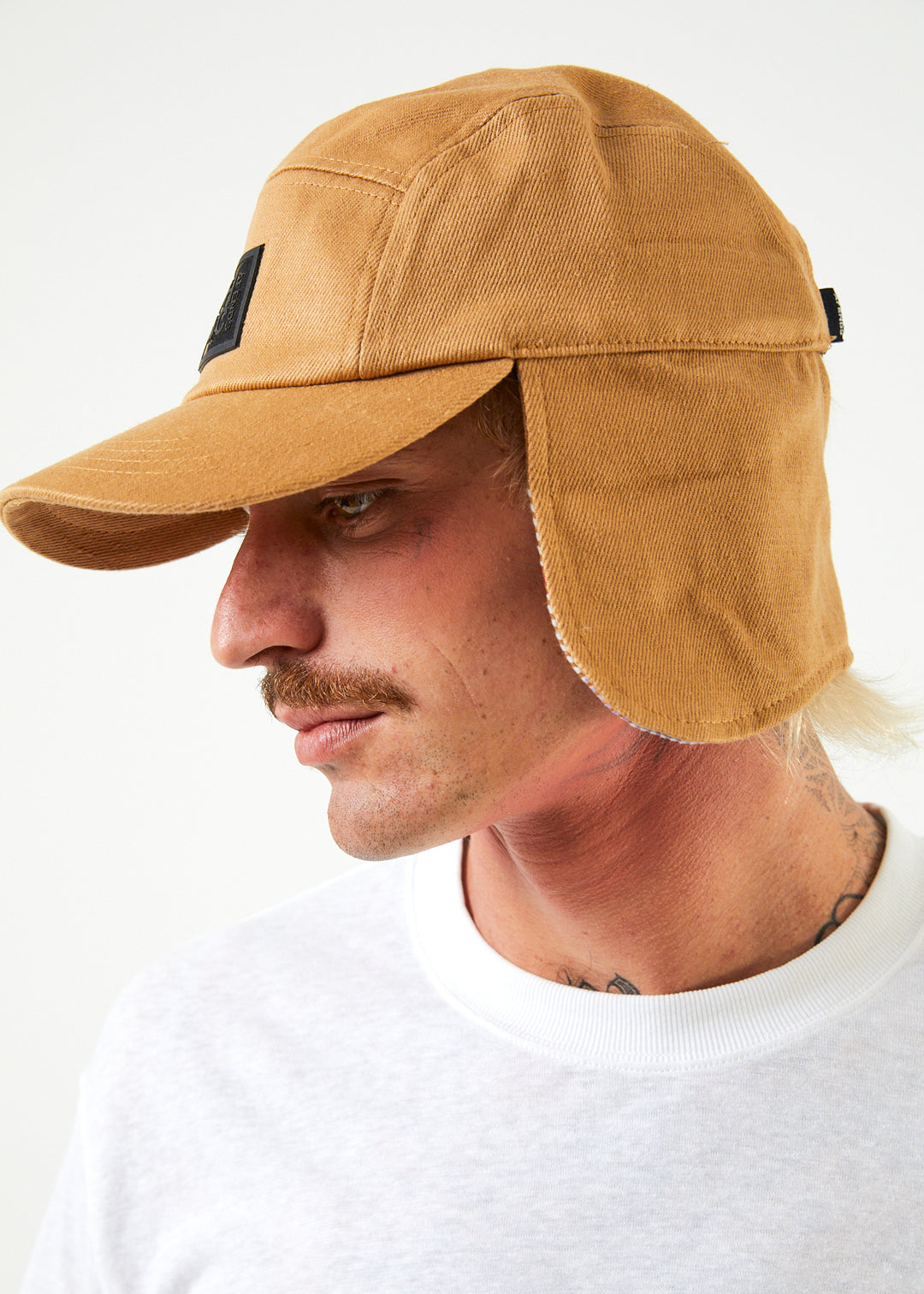 AFENDS Unisex Colby - Flap 5 Panel Cap - Chestnut 