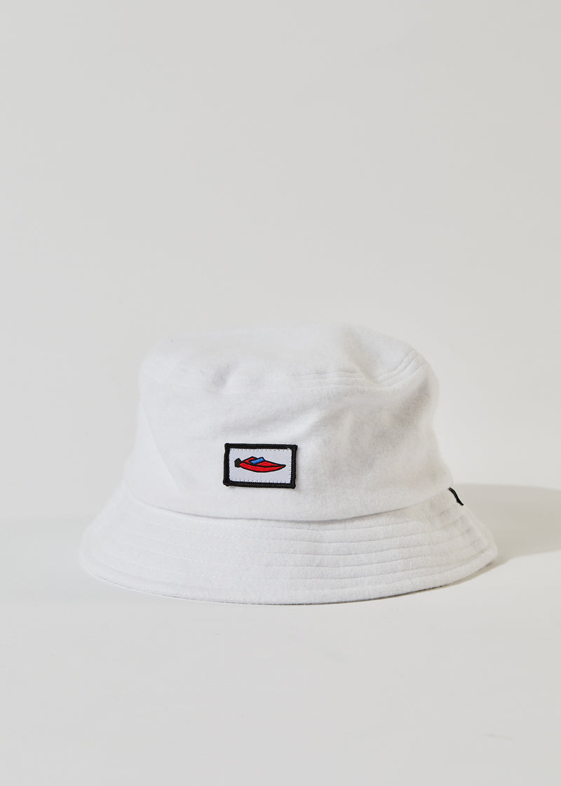 AFENDS Unisex Naughty - Fleece Bucket Hat - White