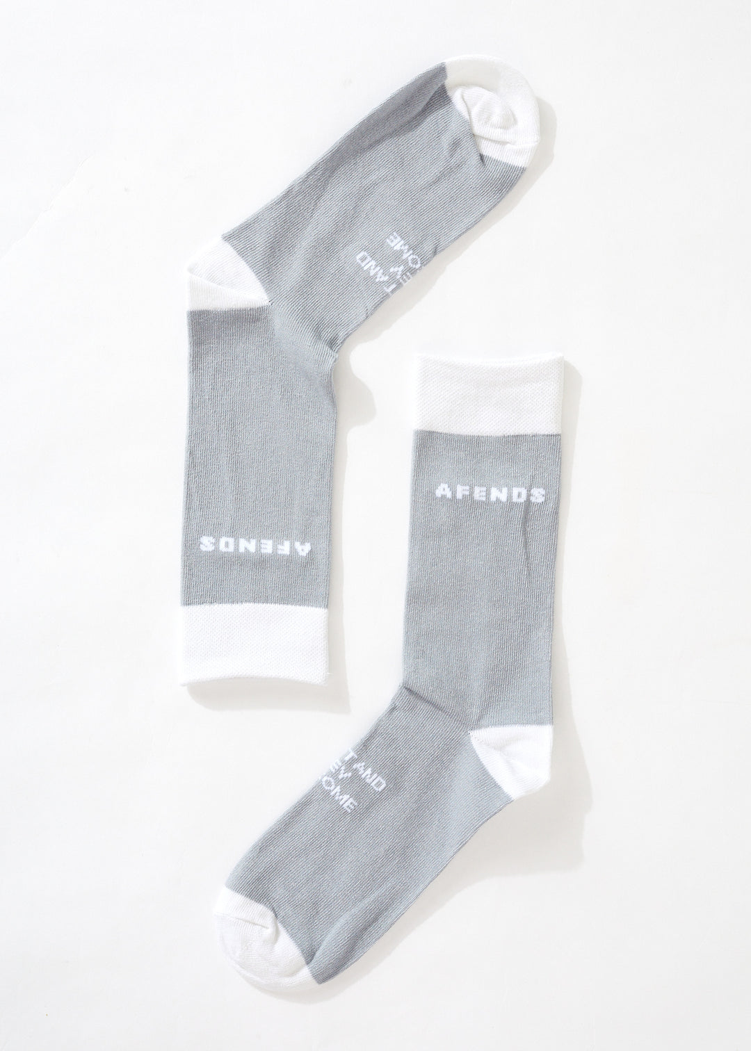 AFENDS Unisex Build It - Crew Socks - Grey A222667-GRY-OS