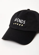 Afends Unisex Flowers - Recycled Baseball Cap - Black - Afends unisex flowers   recycled baseball cap   black 