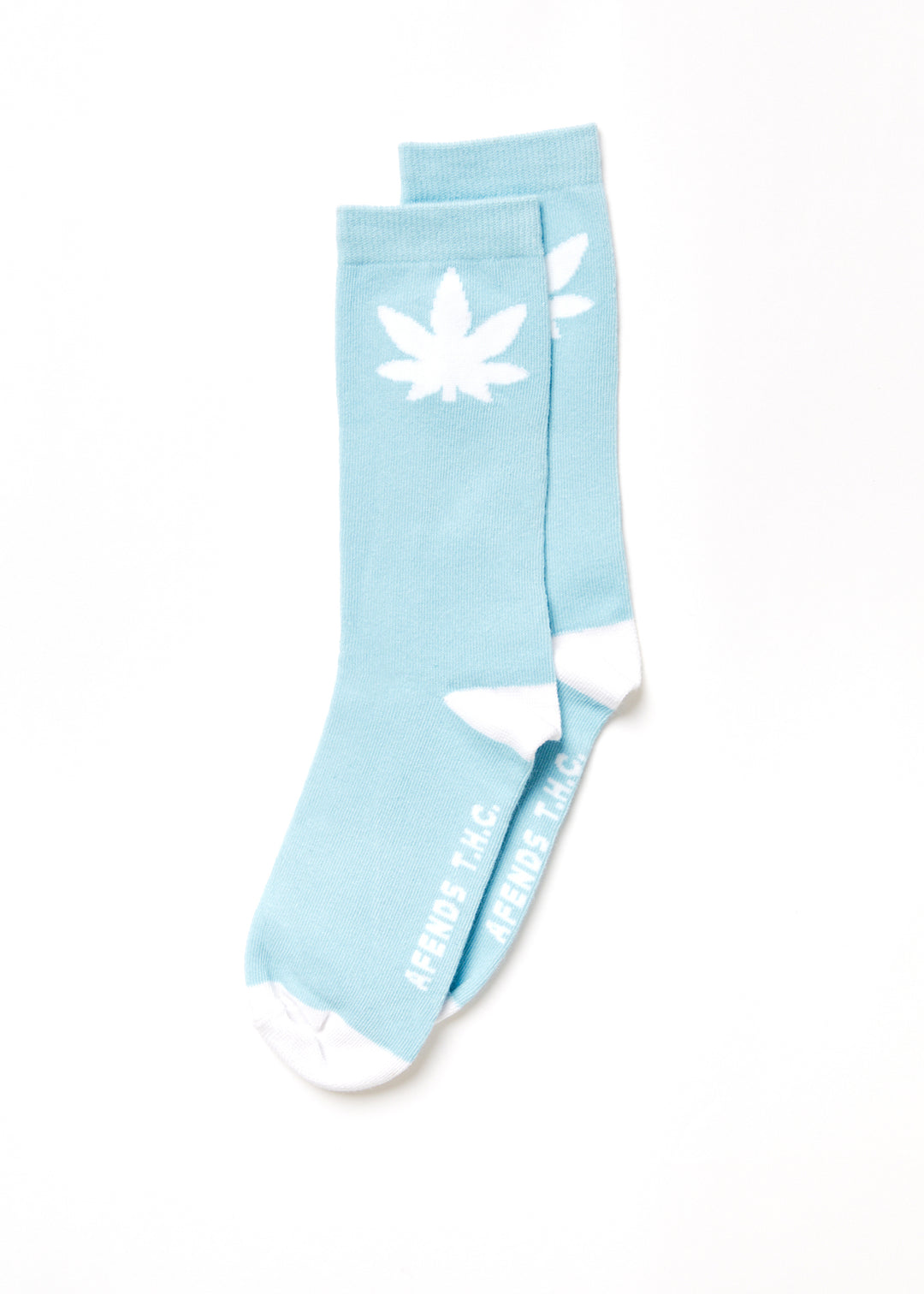 AFENDS Unisex Controlla - Crew Socks - Sky Blue 