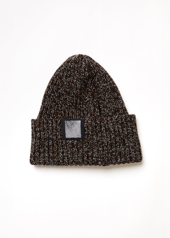 Afends Unisex Solace - Unisex Knitted Beanie - Coffee A224615-COF-OS