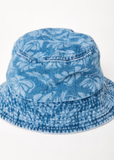 Afends Unisex Billie - Hemp Denim Floral Bucket Hat - Floral Blue - Afends unisex billie   hemp denim floral bucket hat   floral blue 