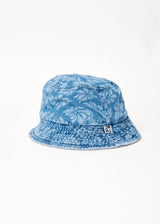 Afends Unisex Billie - Hemp Denim Floral Bucket Hat - Floral Blue - Afends unisex billie   hemp denim floral bucket hat   floral blue 