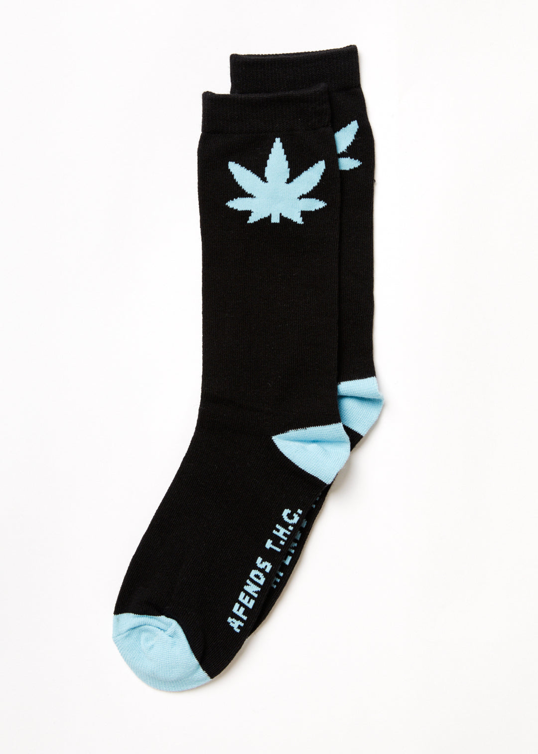 AFENDS Unisex Controlla - Crew Socks - Black 