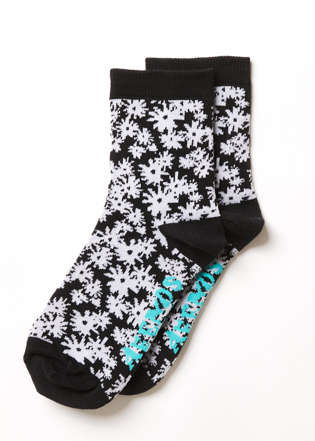 AFENDS Unisex Benny - Crew Socks - Black 