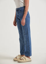Violet - Women's Denim Straight Leg Jeans - Authentic Blue - Hemp ...