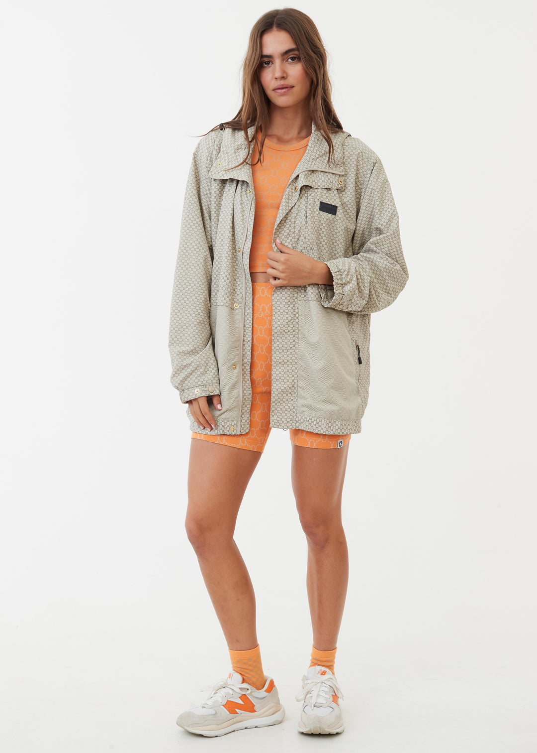 AFENDS Unisex Anthology - Unisex Nylon Anorak - Cement 