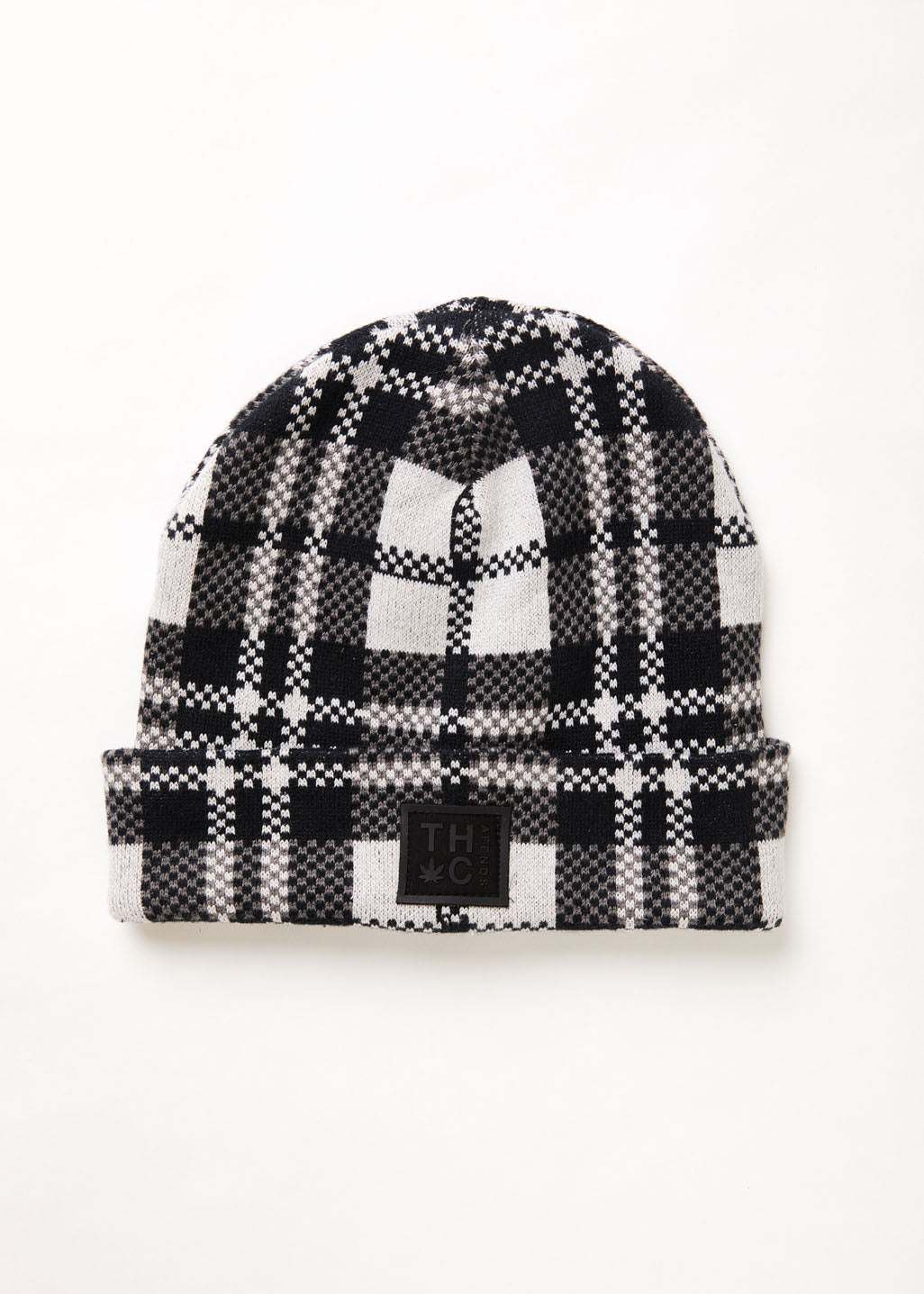 AFENDS Unisex Asta - Check Knit Beanie - Steel A223607-STL-OS