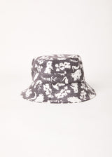 Afends Unisex Bayley - Hemp Printed Bucket Hat - Steel - Afends unisex bayley   hemp printed bucket hat   steel 