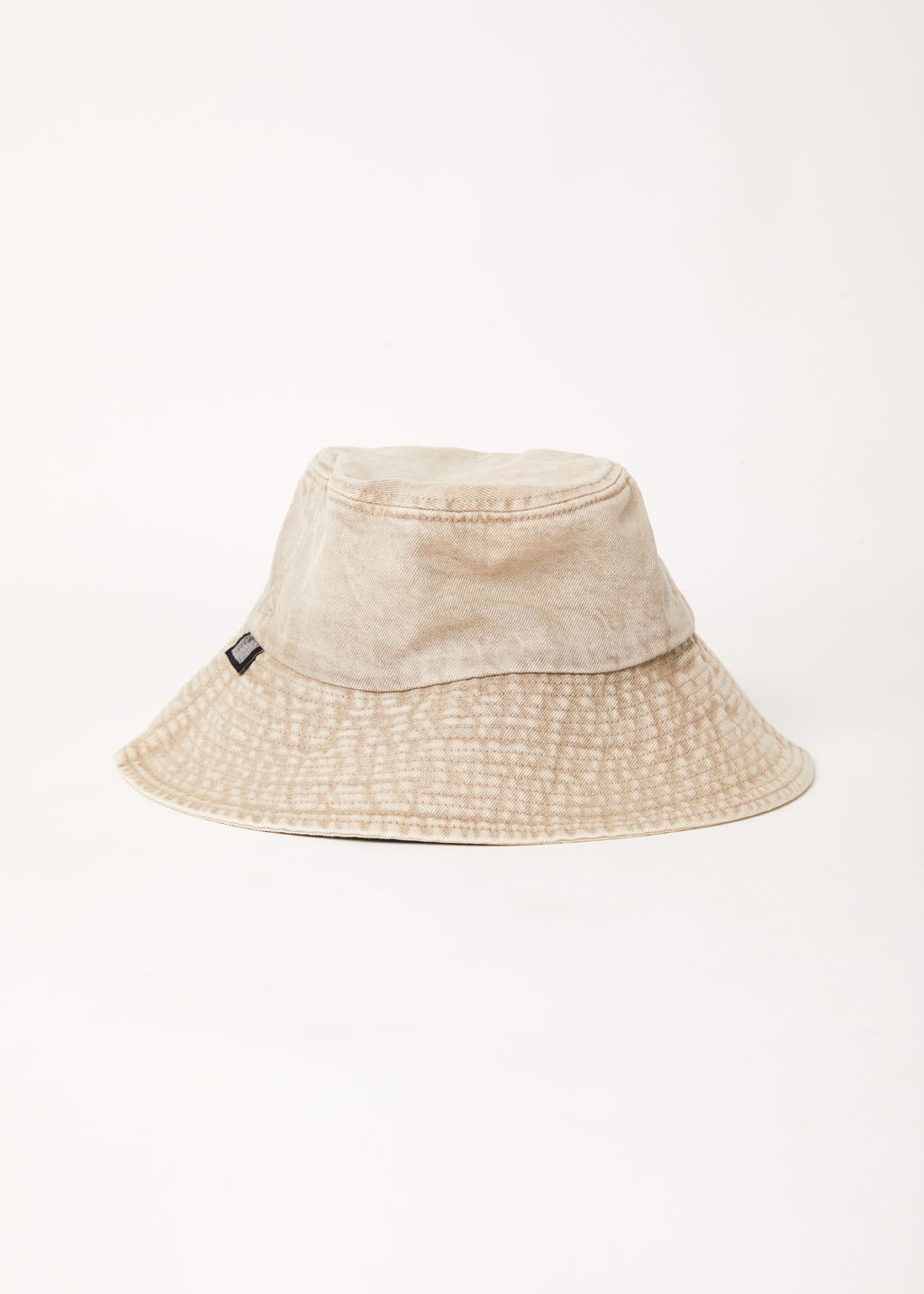 AFENDS Unisex Bella - Denim Wide Brim Bucket Hat - Faded Cement 