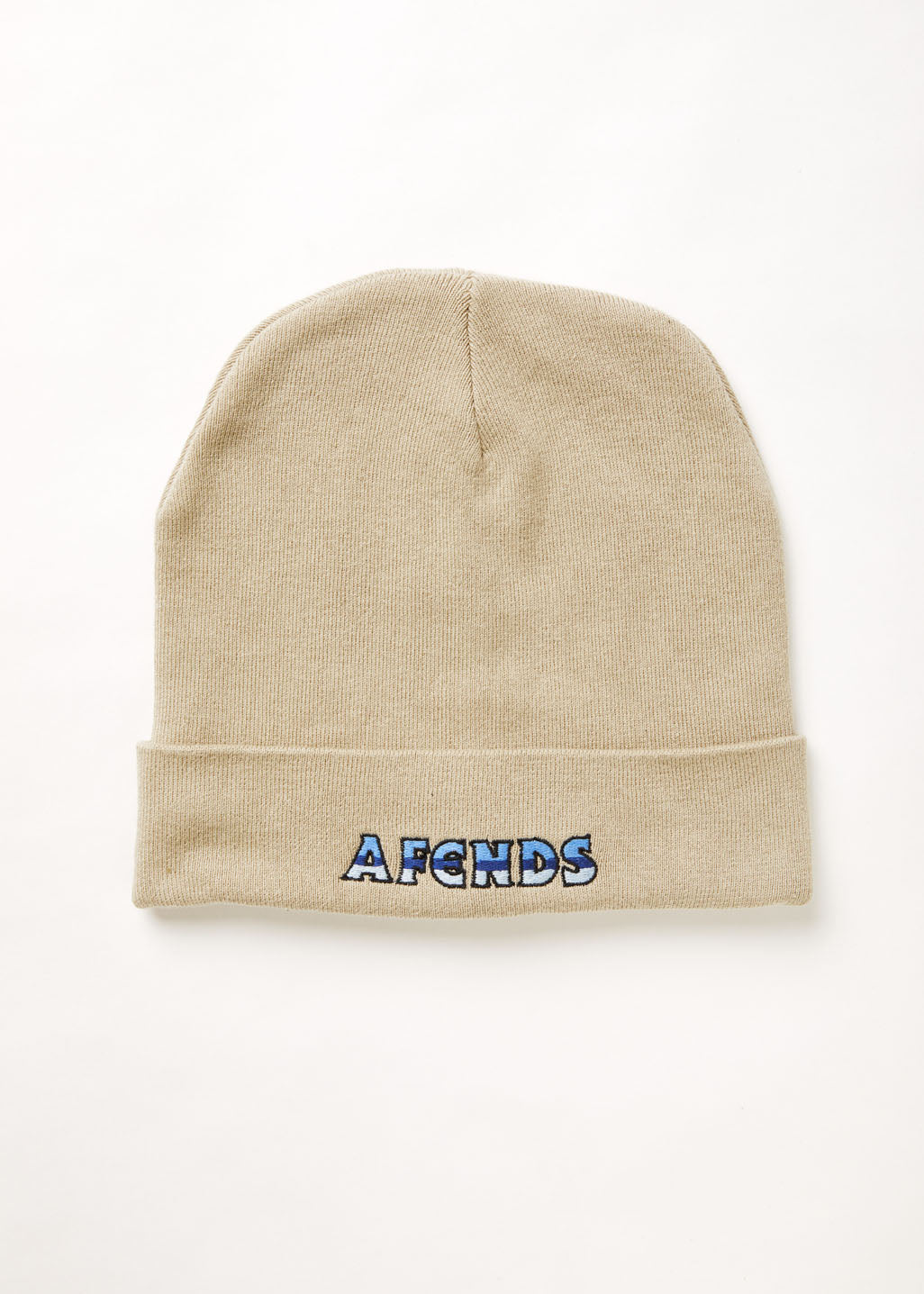 AFENDS Unisex Chromed - Knit Beanie - Cement A223609-CEM-OS