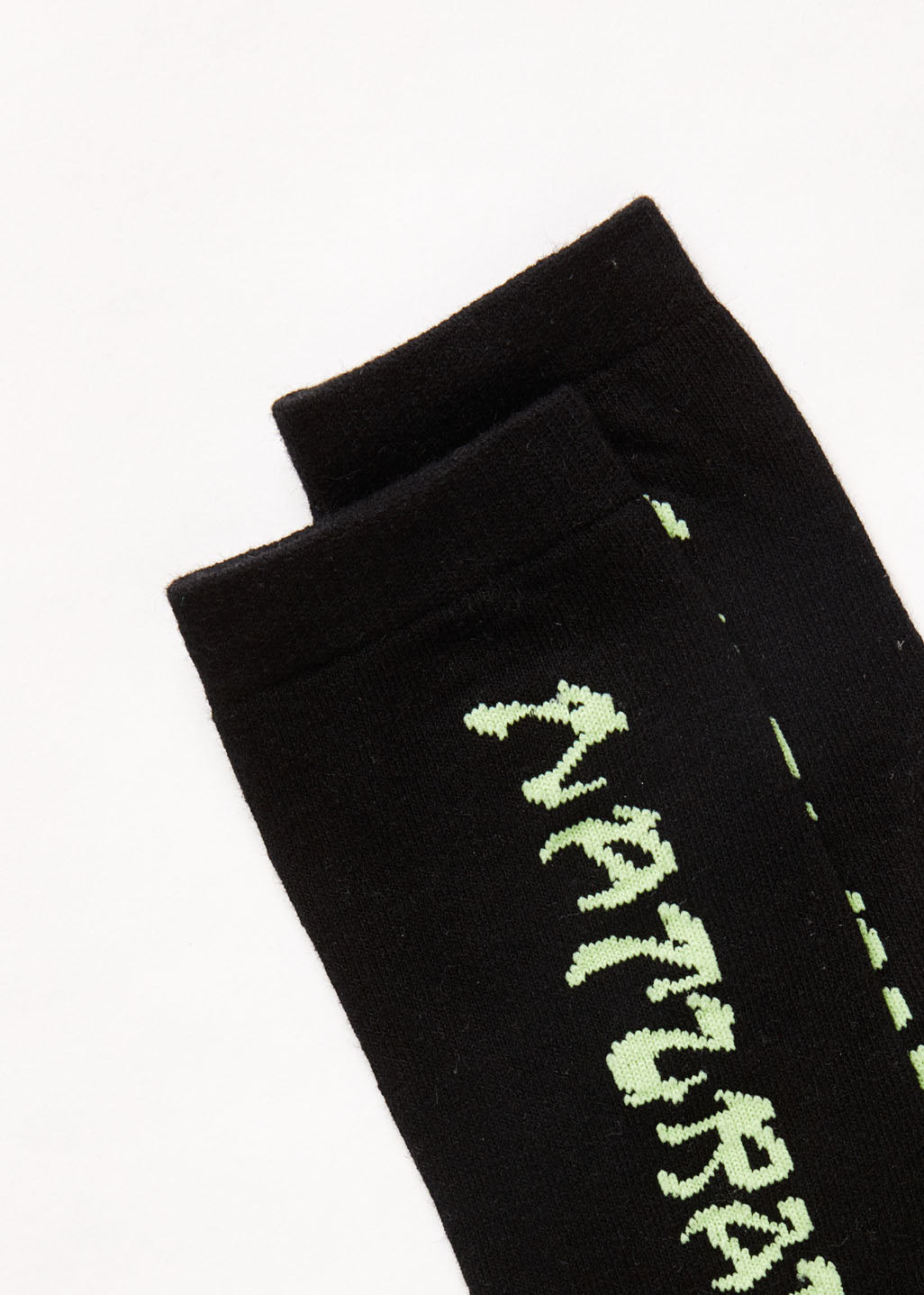 AFENDS Unisex Natural Technology - Crew Socks - Black 