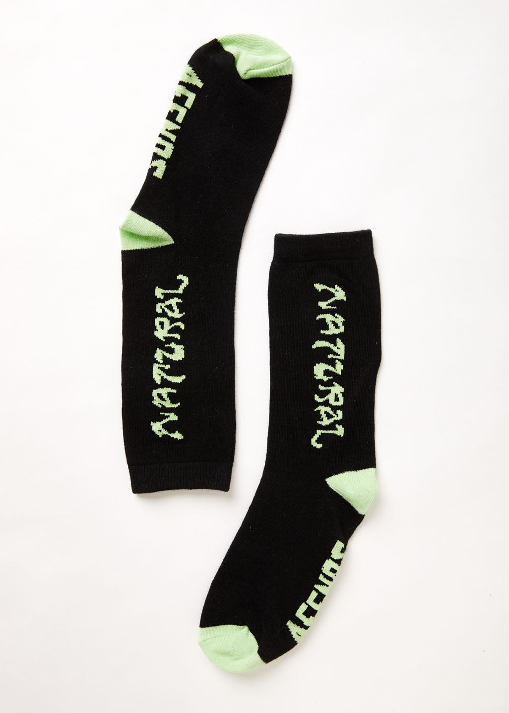 AFENDS Unisex Natural Technology - Crew Socks - Black A223660-BLK-OS