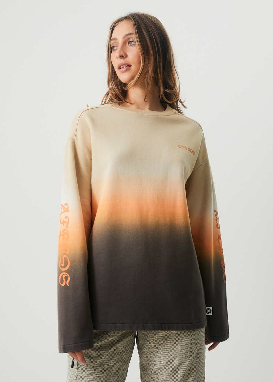 Polarised Women's Recycled Crew Neck Jumper Cement Afends AU.