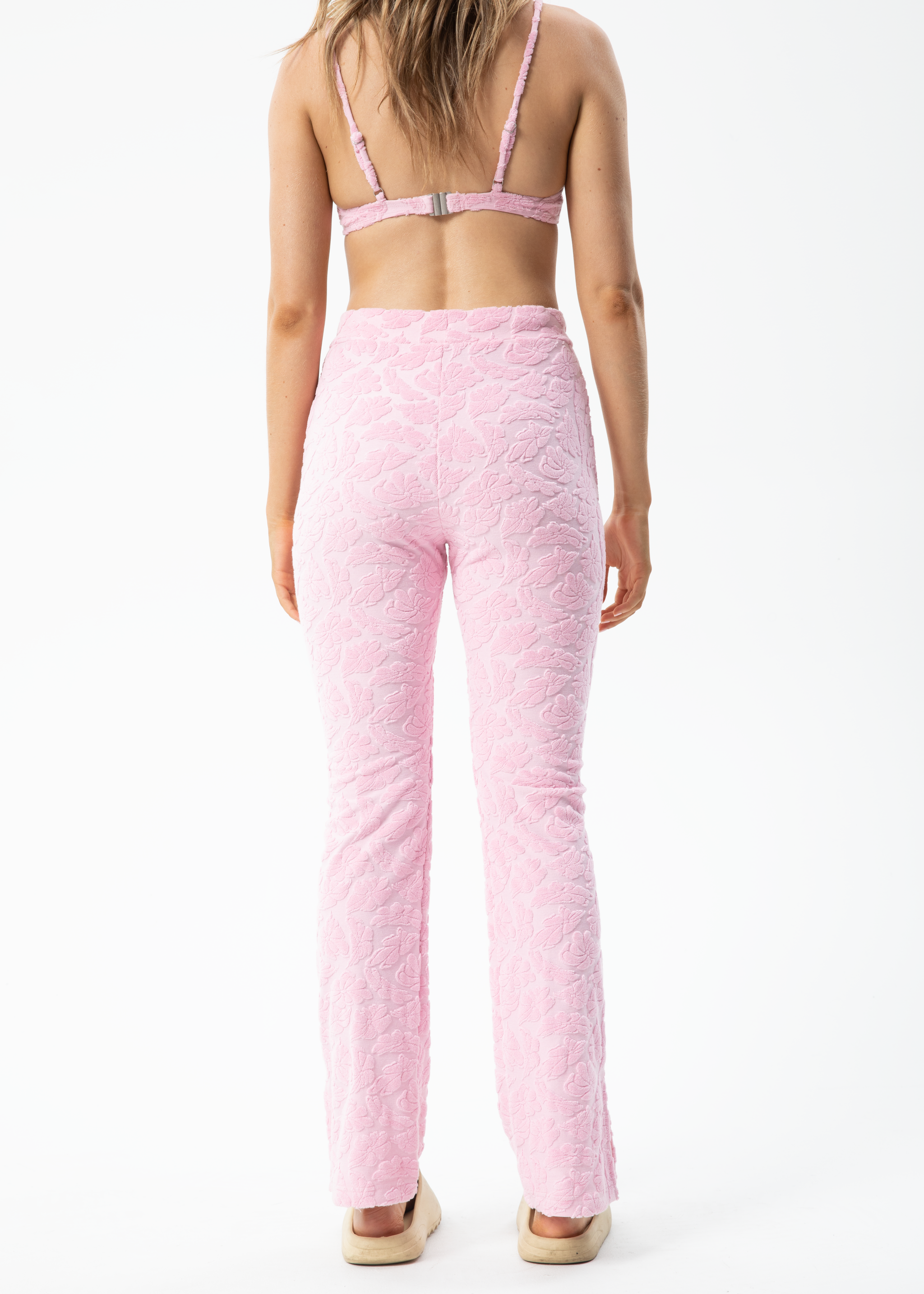 AFENDS Womens Rhye - Terry Pant - Powder Pink